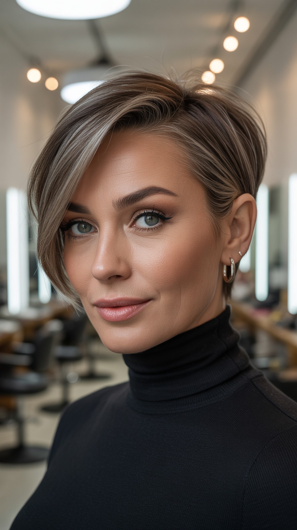 Long Pixie with Side Sweep