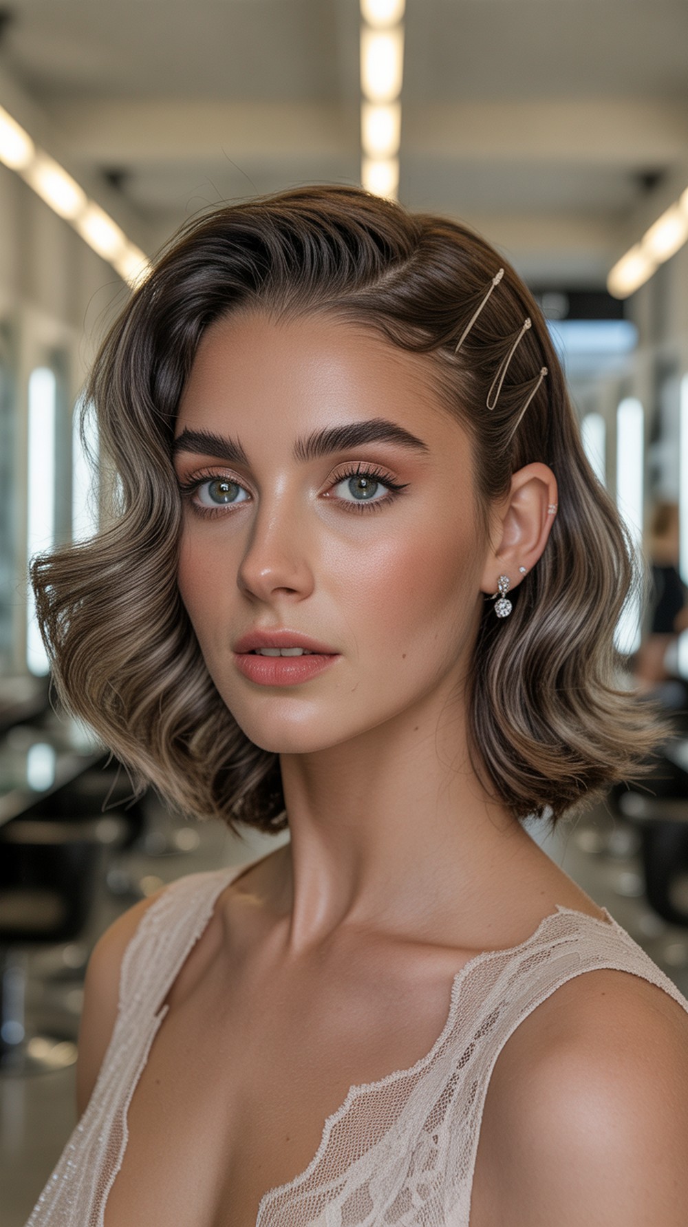 Romantic Half Up Waves