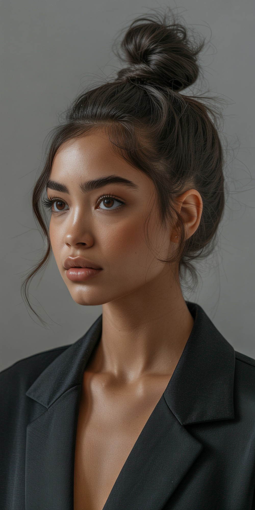 Top Knot Bun Hairstyle