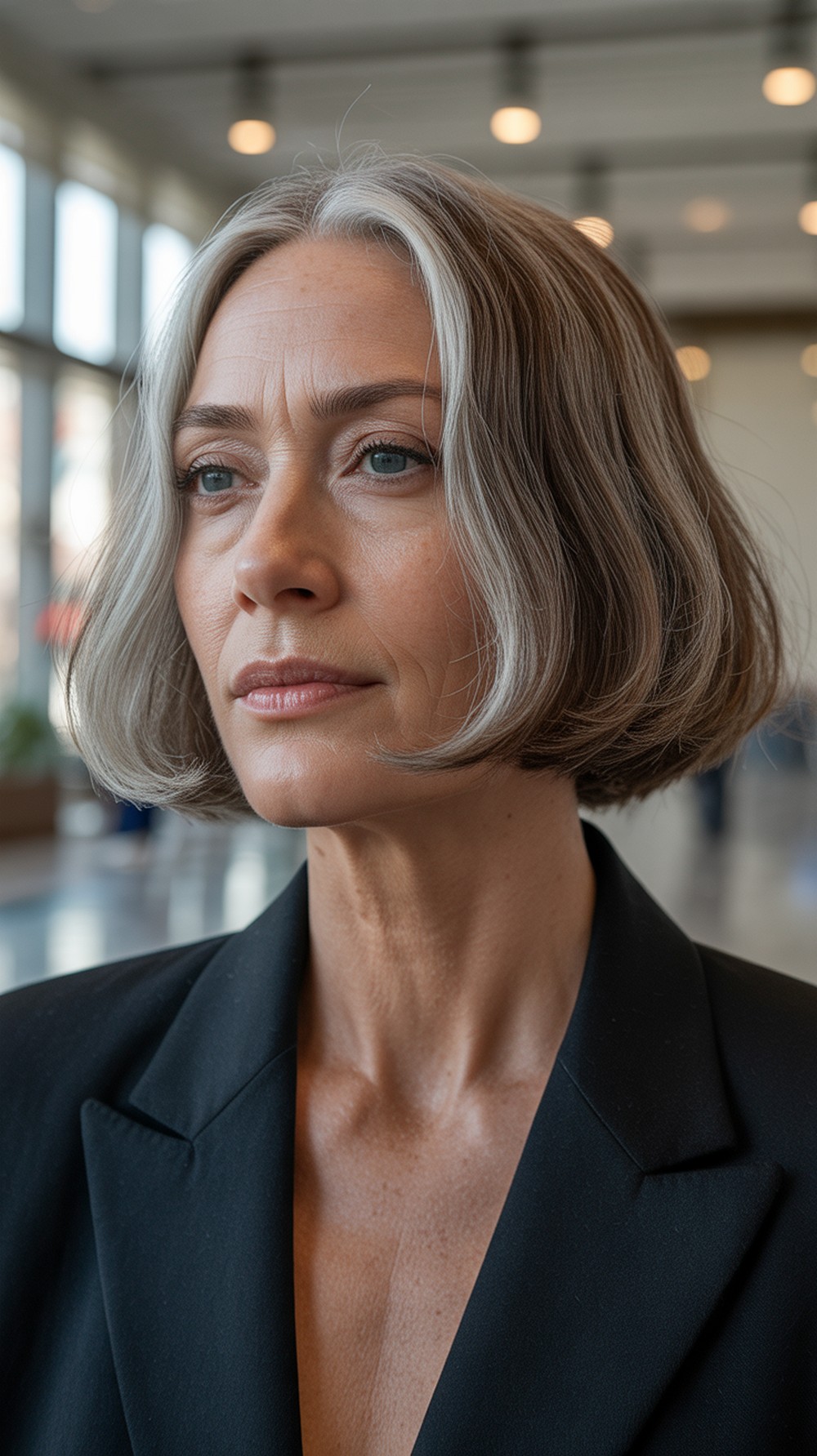 Blunt Chin Bob with Tapered Nape