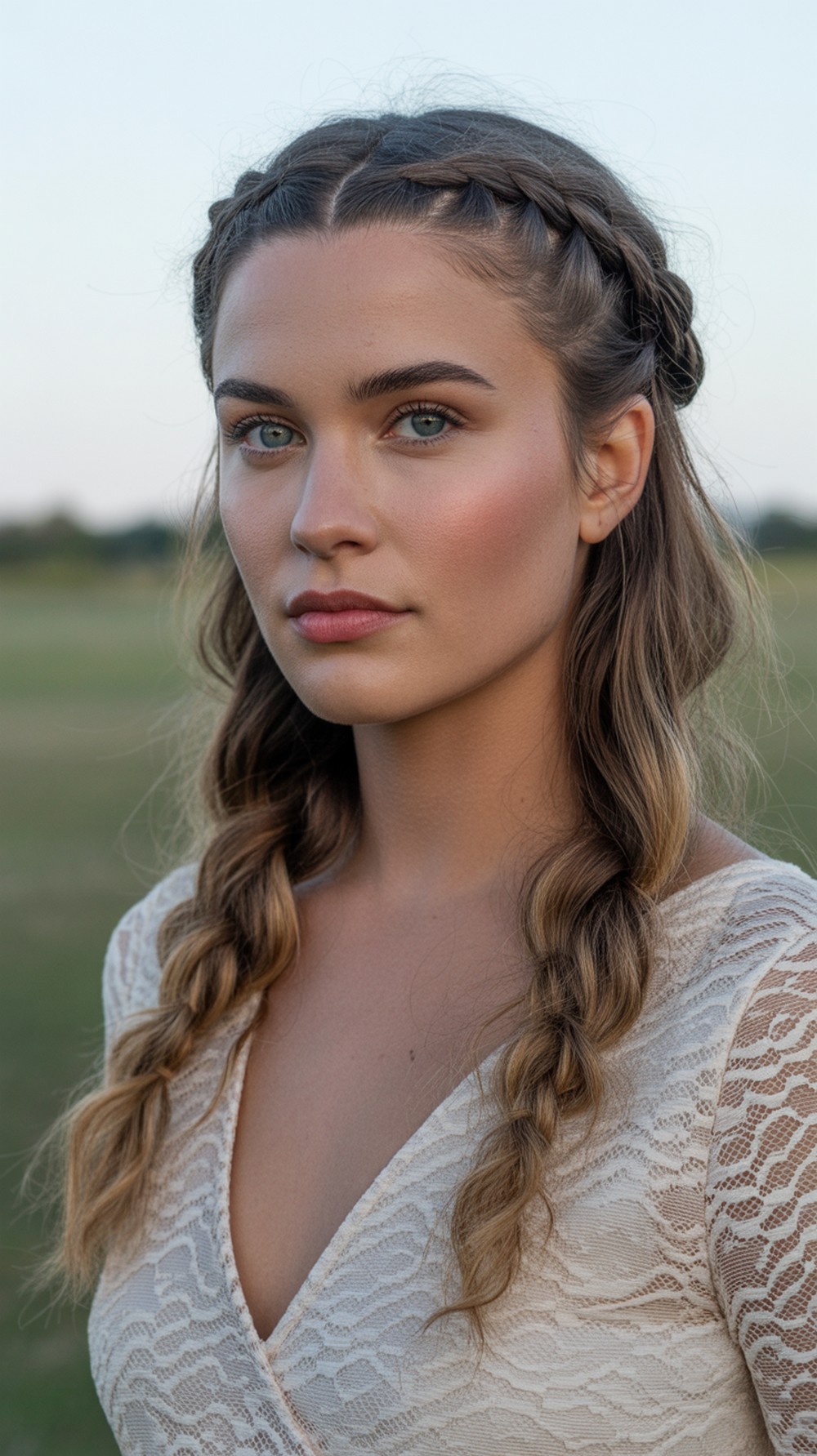 Boho Braided Half Up