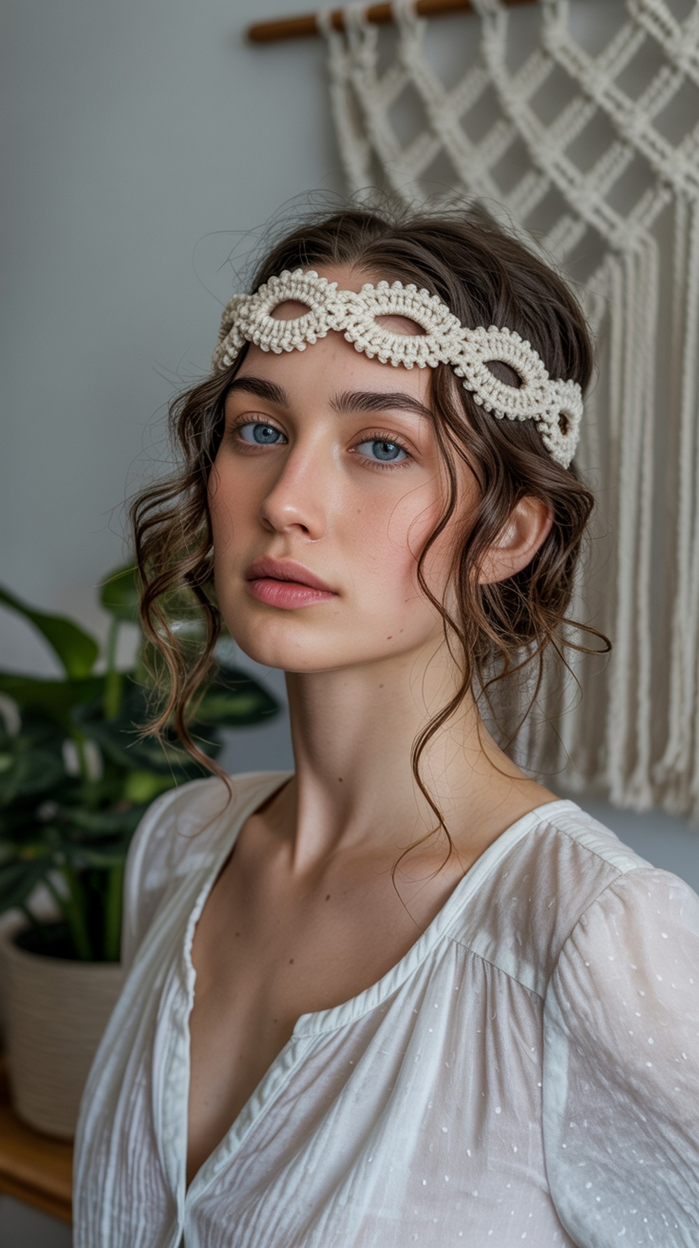 Boho Crochet Crown (Halo)
