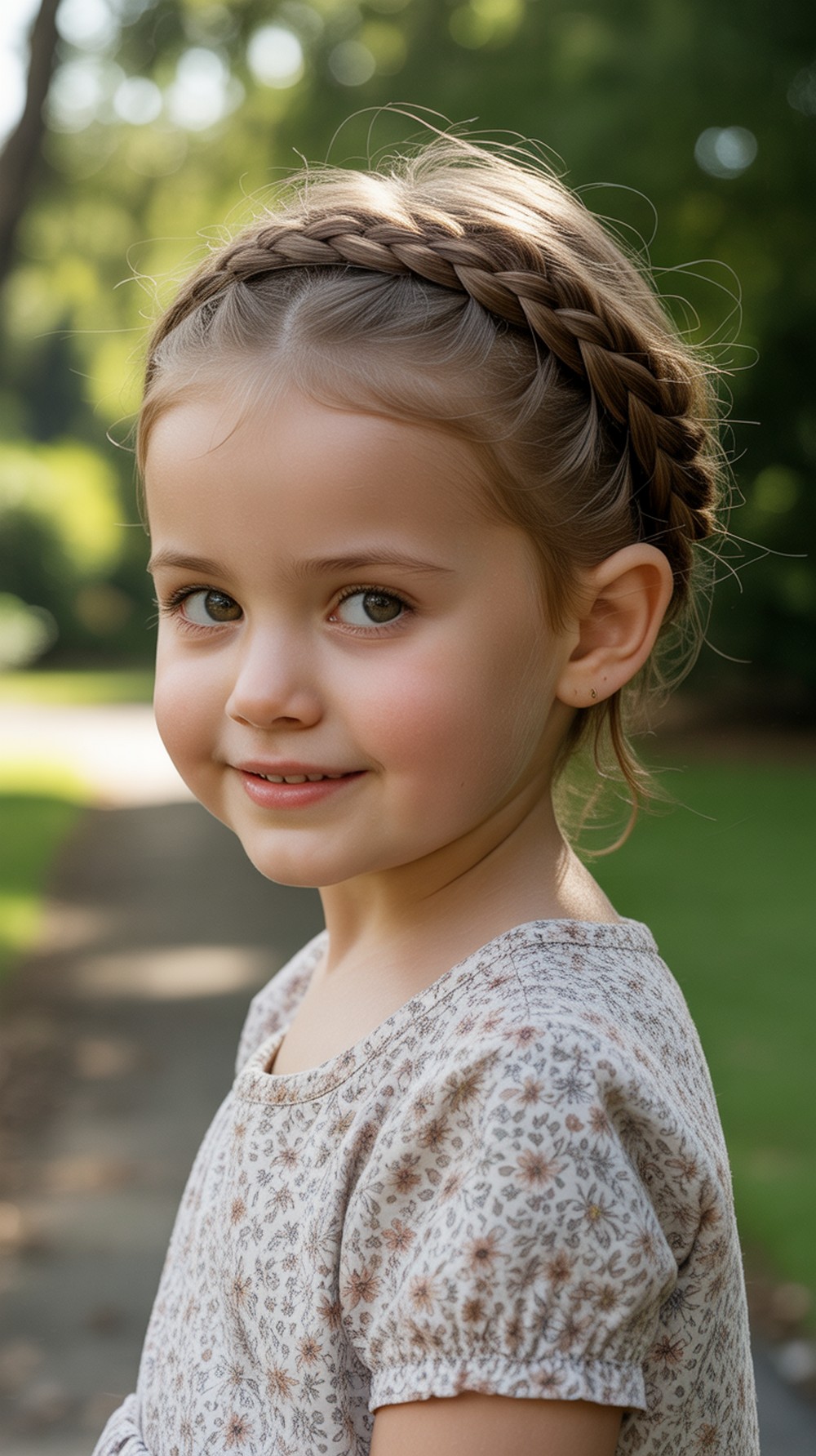 Braided Headband, Hair Down