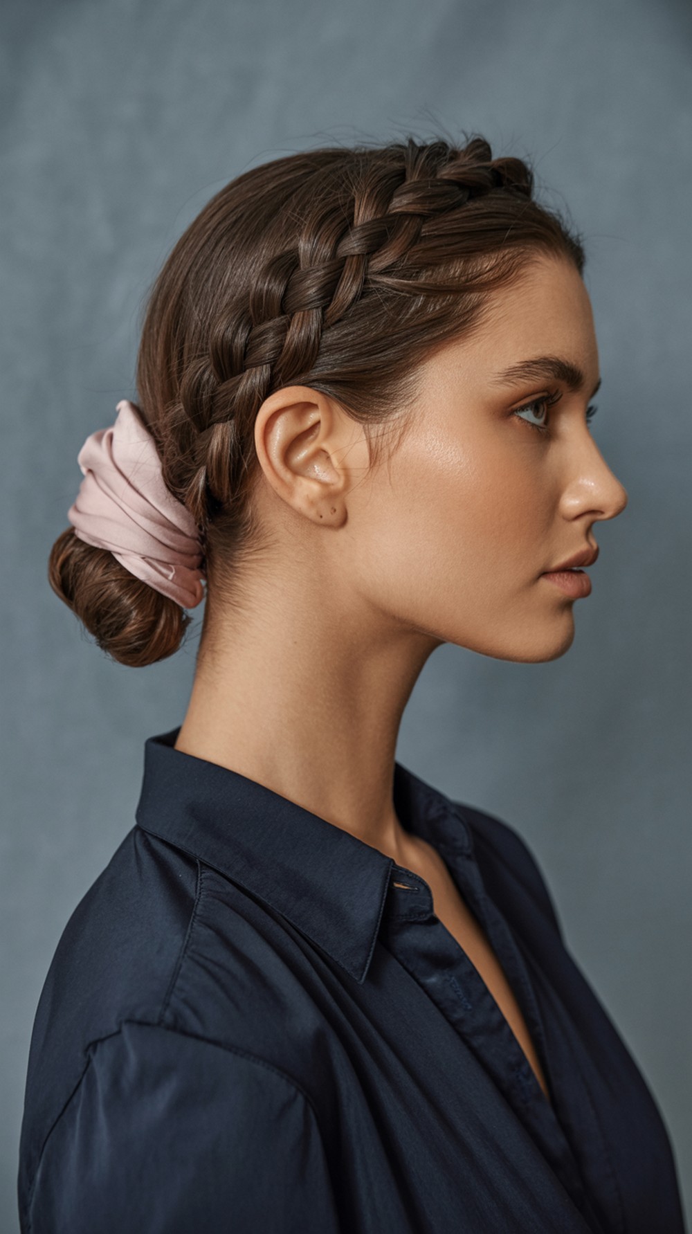 Braided Scrunchie Bun