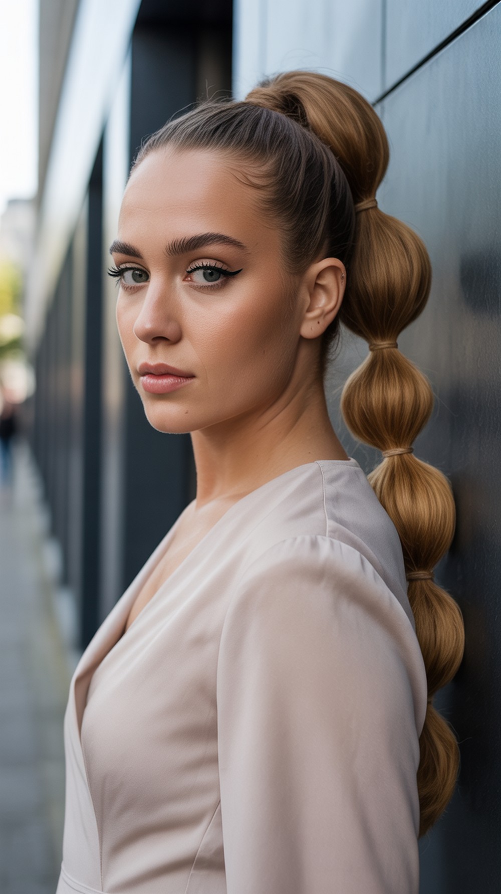 Bubble Ponytail Glam