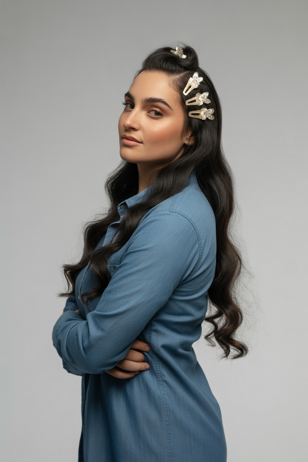 Butterfly Clips Half-Up