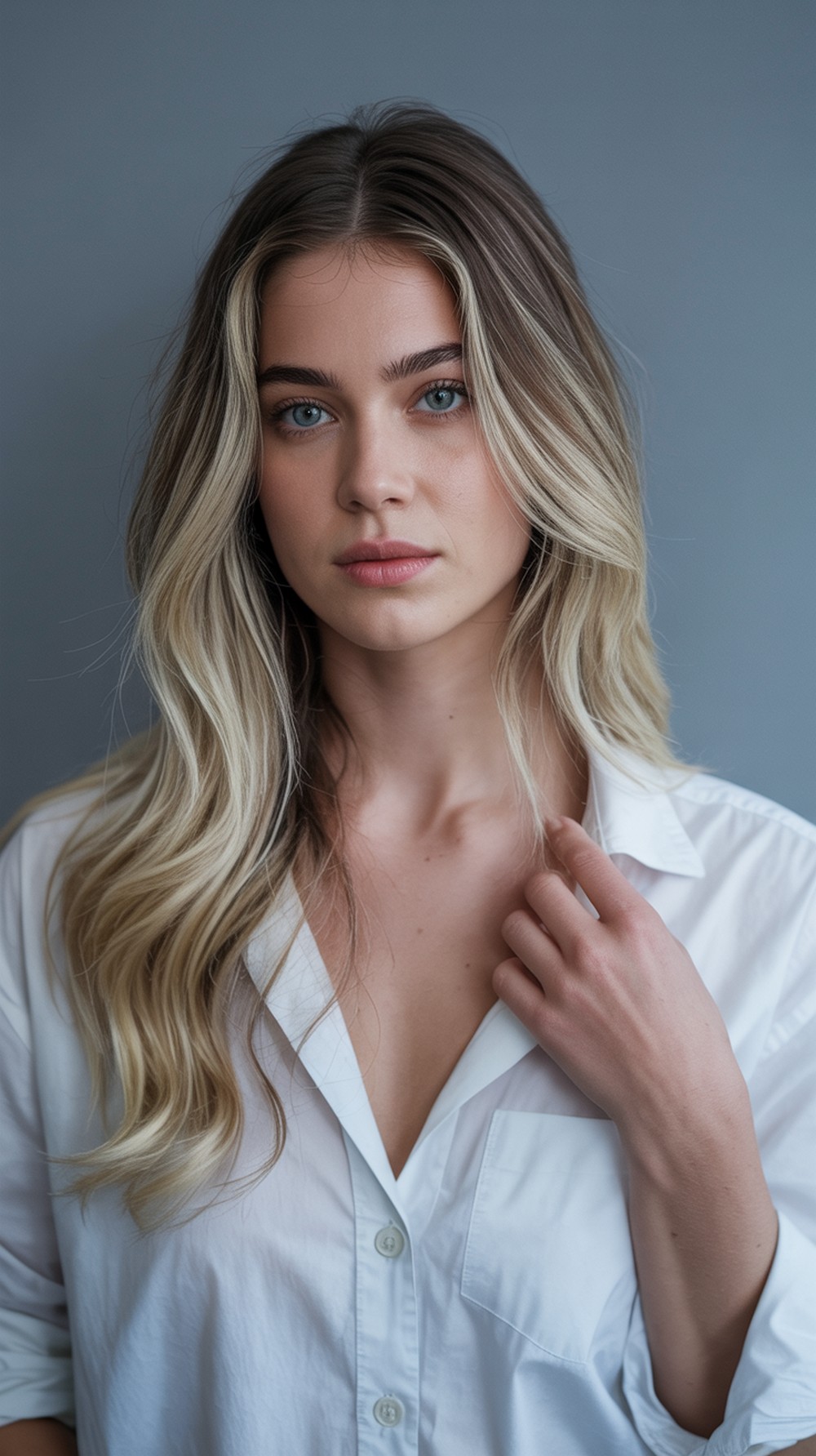 Charcoal Root Shadow Blonde