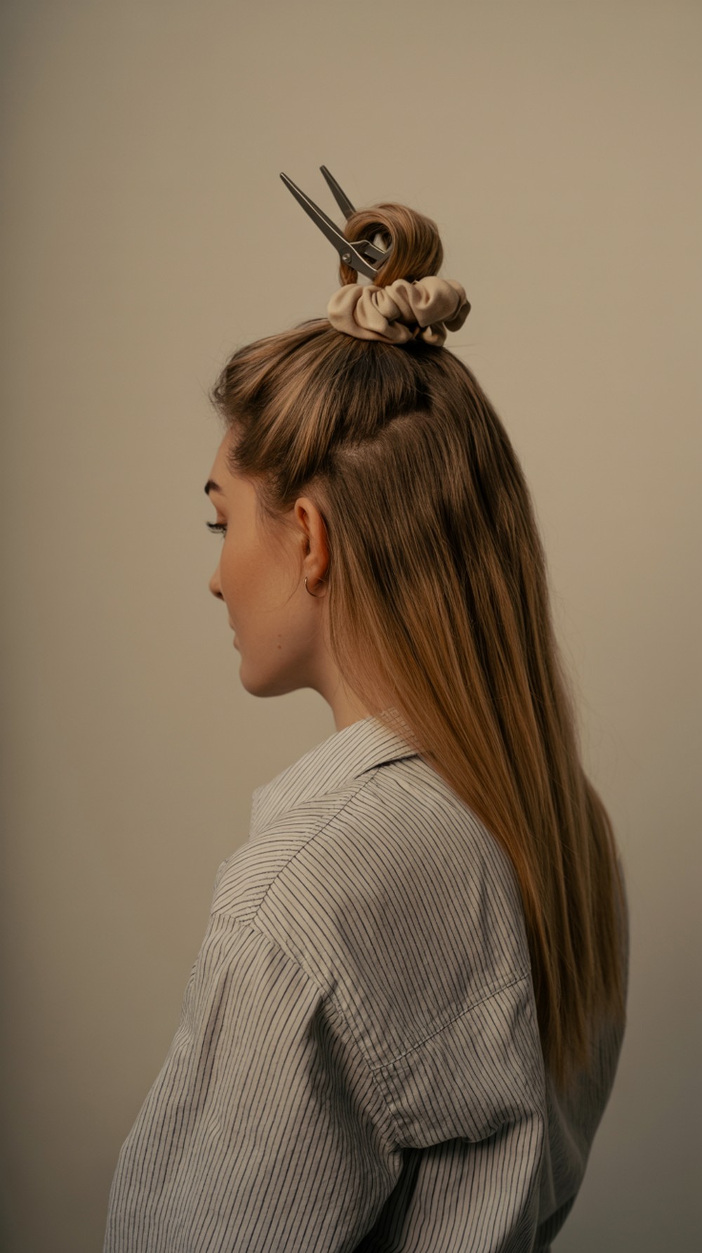 Claw Clip + Scrunchie Faux Bun
