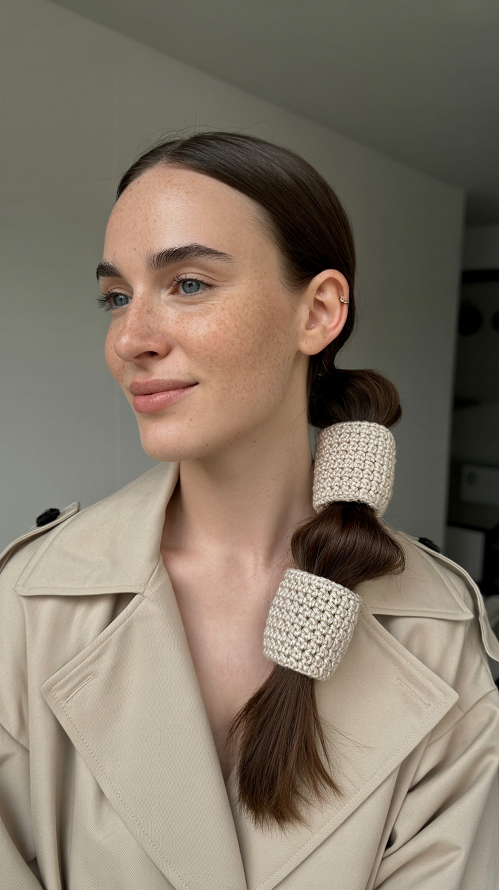 Crochet Ponytail Cuff