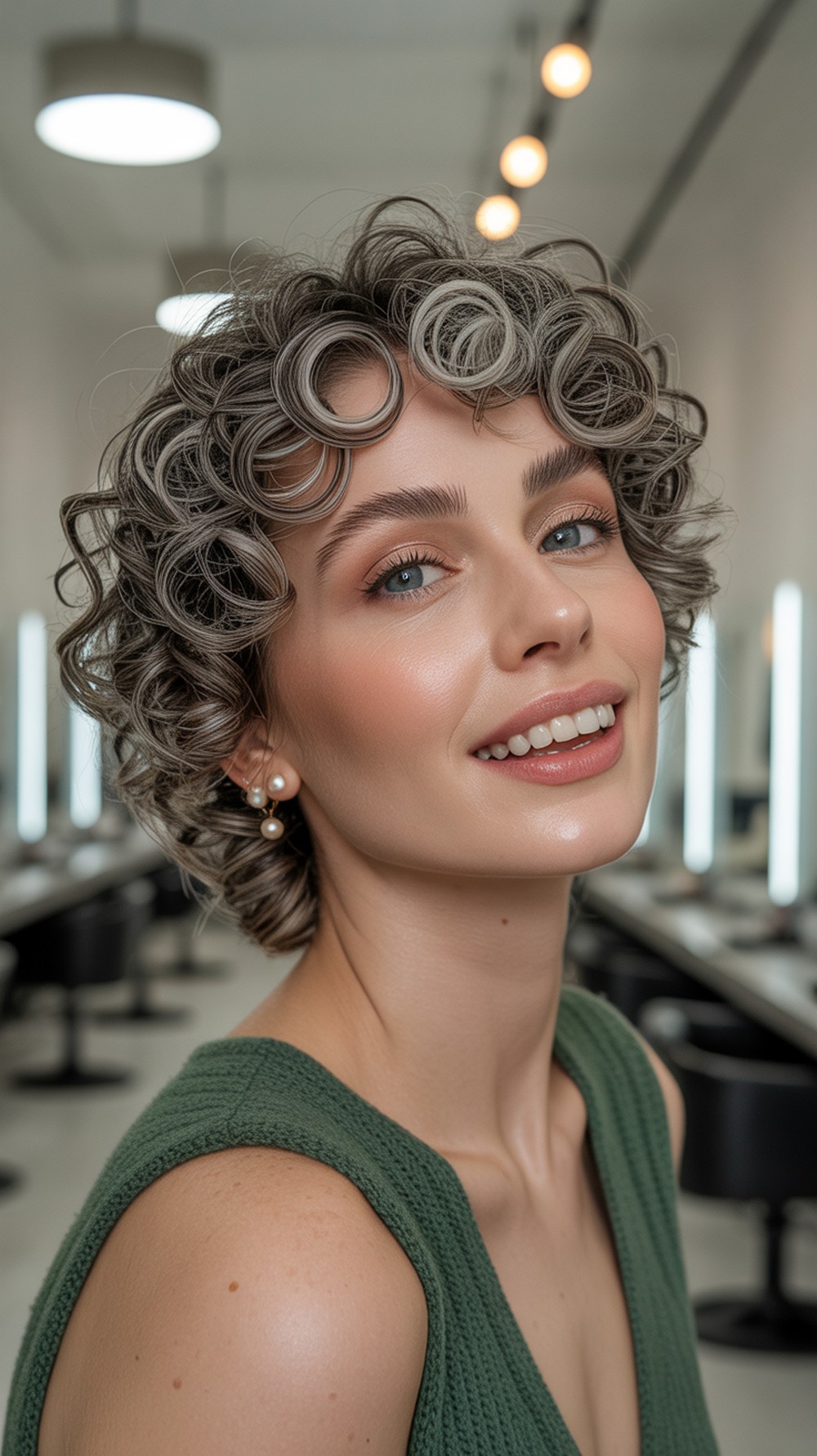 Curly Rounded Bob