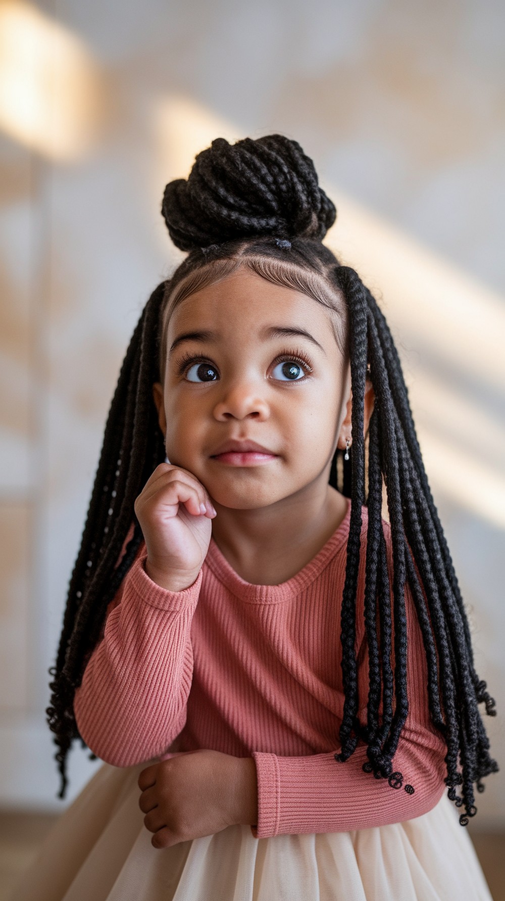 Curly Top Lift (Tiny Puff Half-Up)