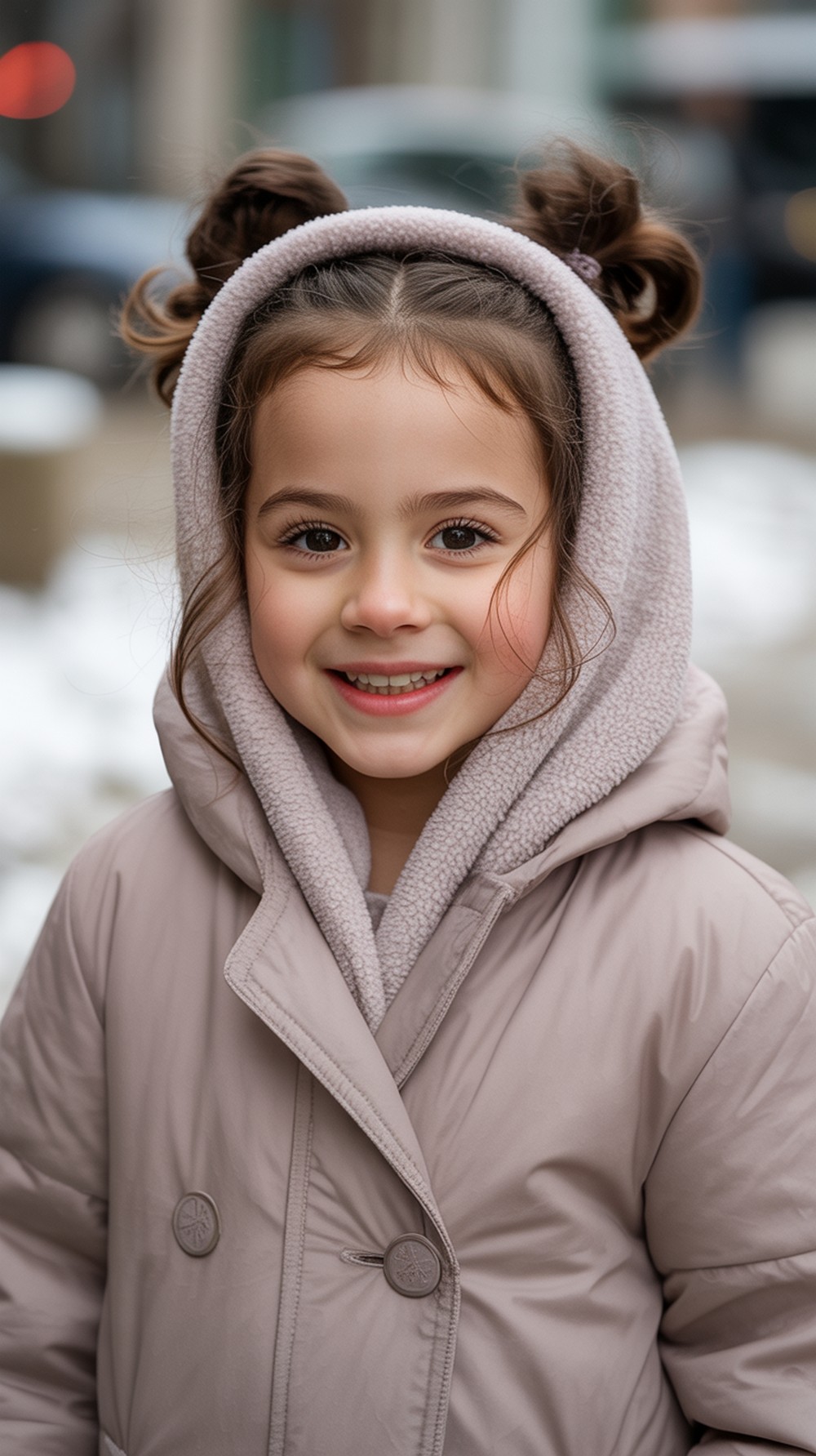 Fleece Lined Hooded Scarf