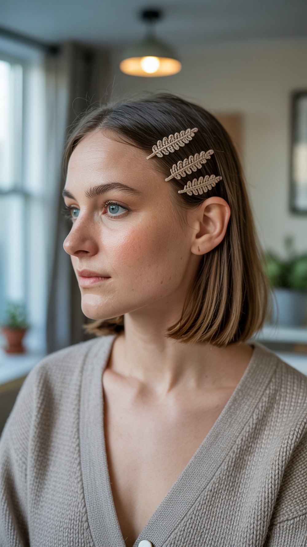 Leaf Motif Bobby Pins