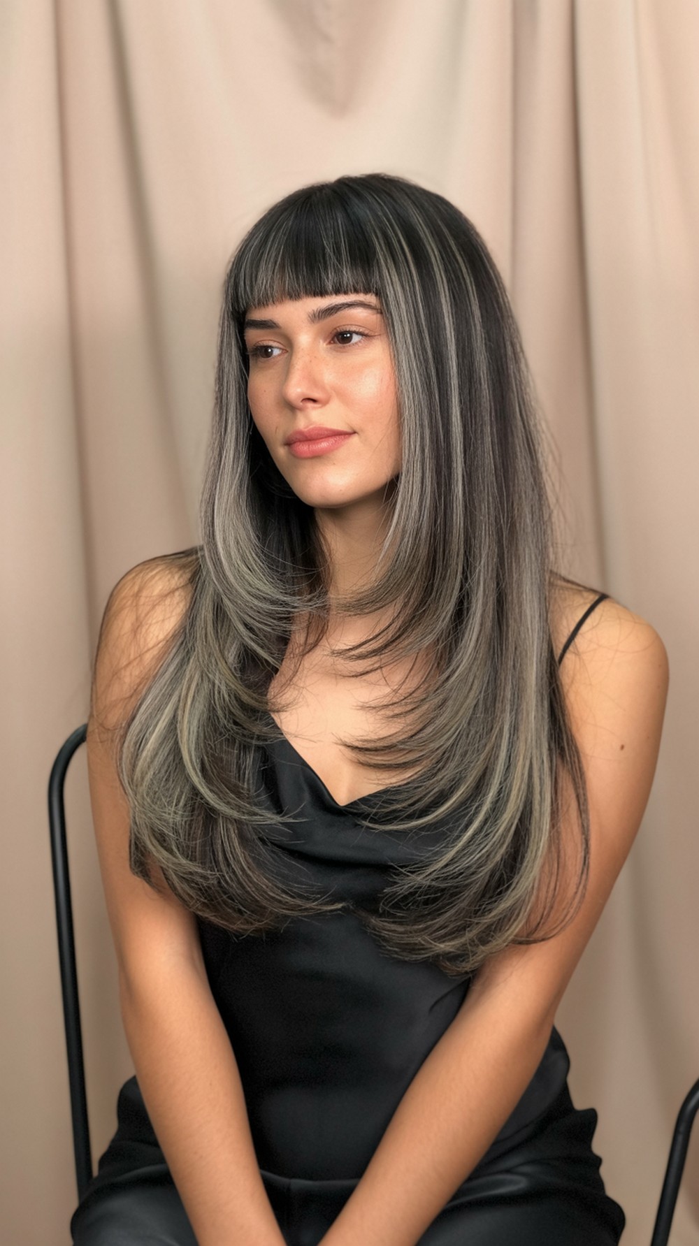 Long Layers + Micro Fringe