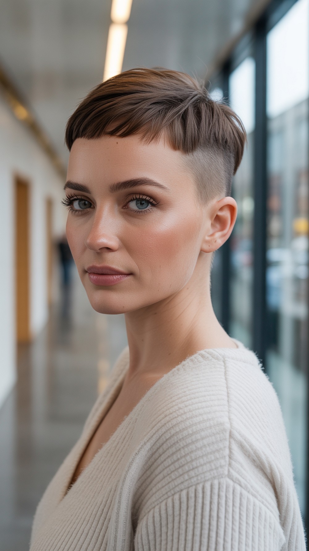 Long Top Pixie with Tapered Sides