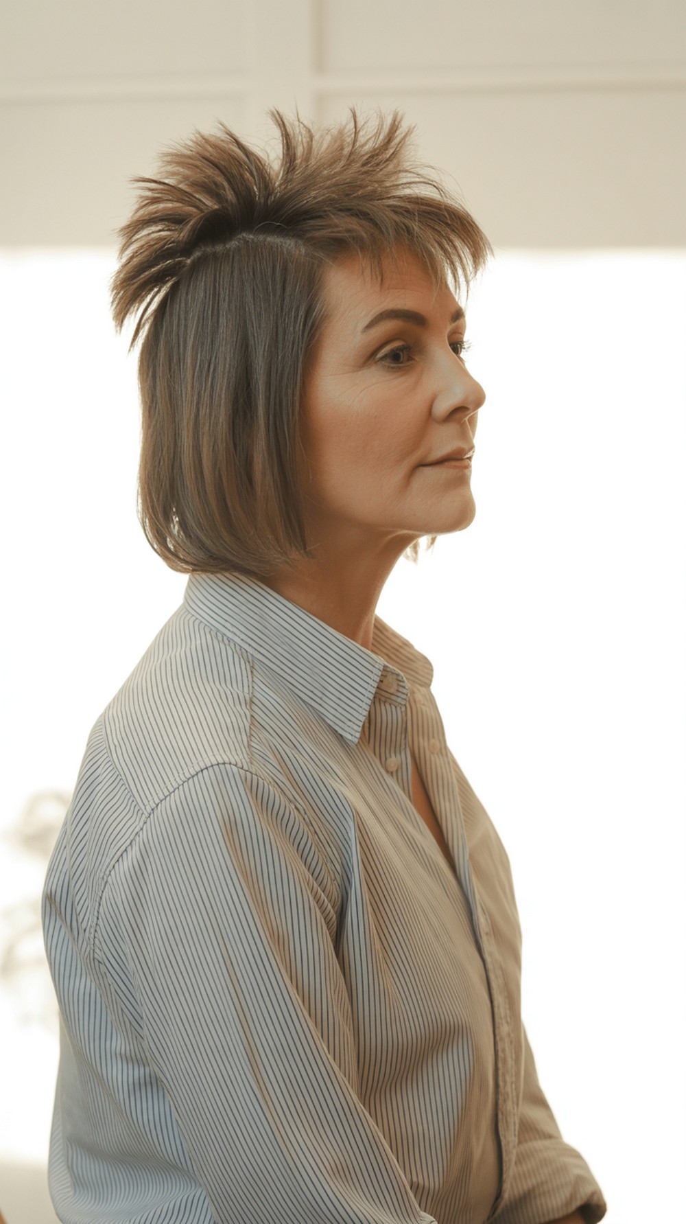 Long Top Short Sides Spikes
