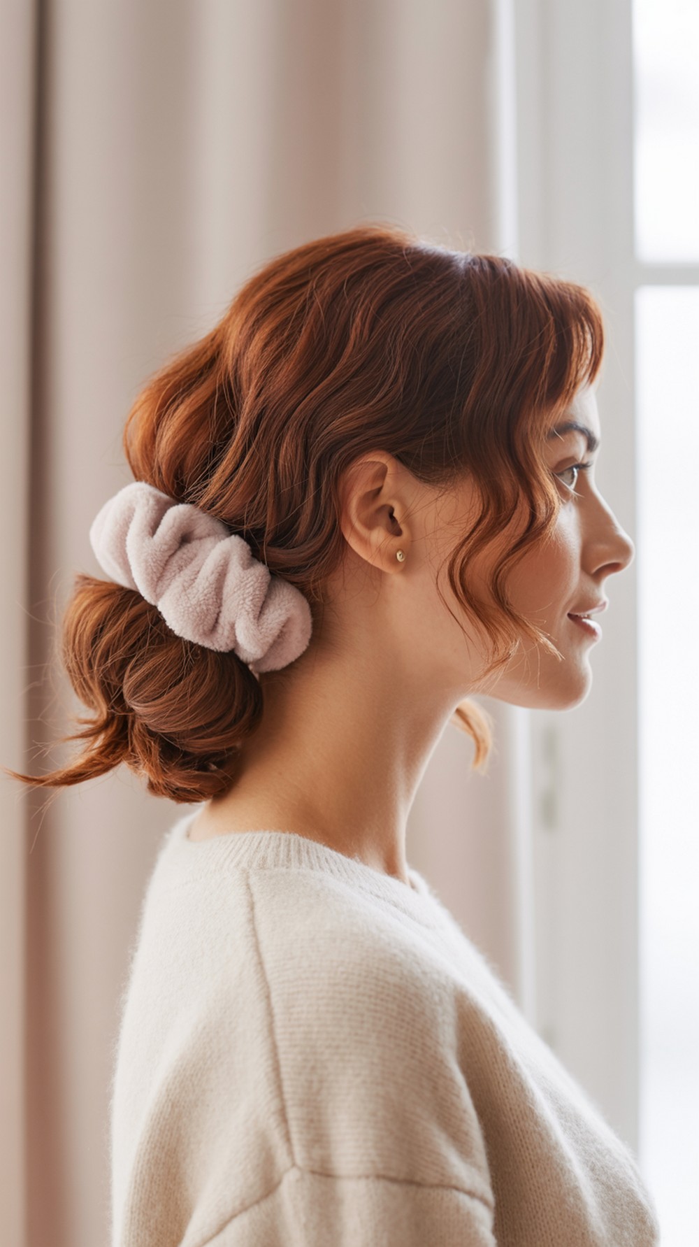 Low Soft Scrunchie Bun