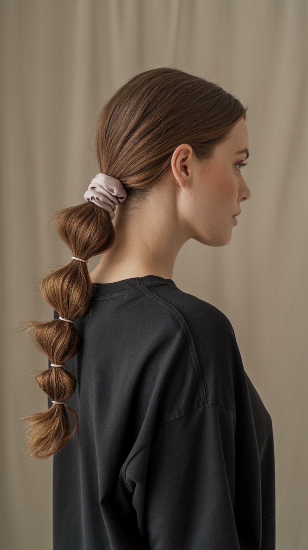 Low Twisted Scrunchie Chignon