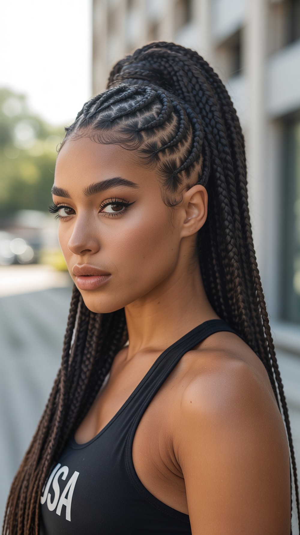 Micro Braid Bubble Pony