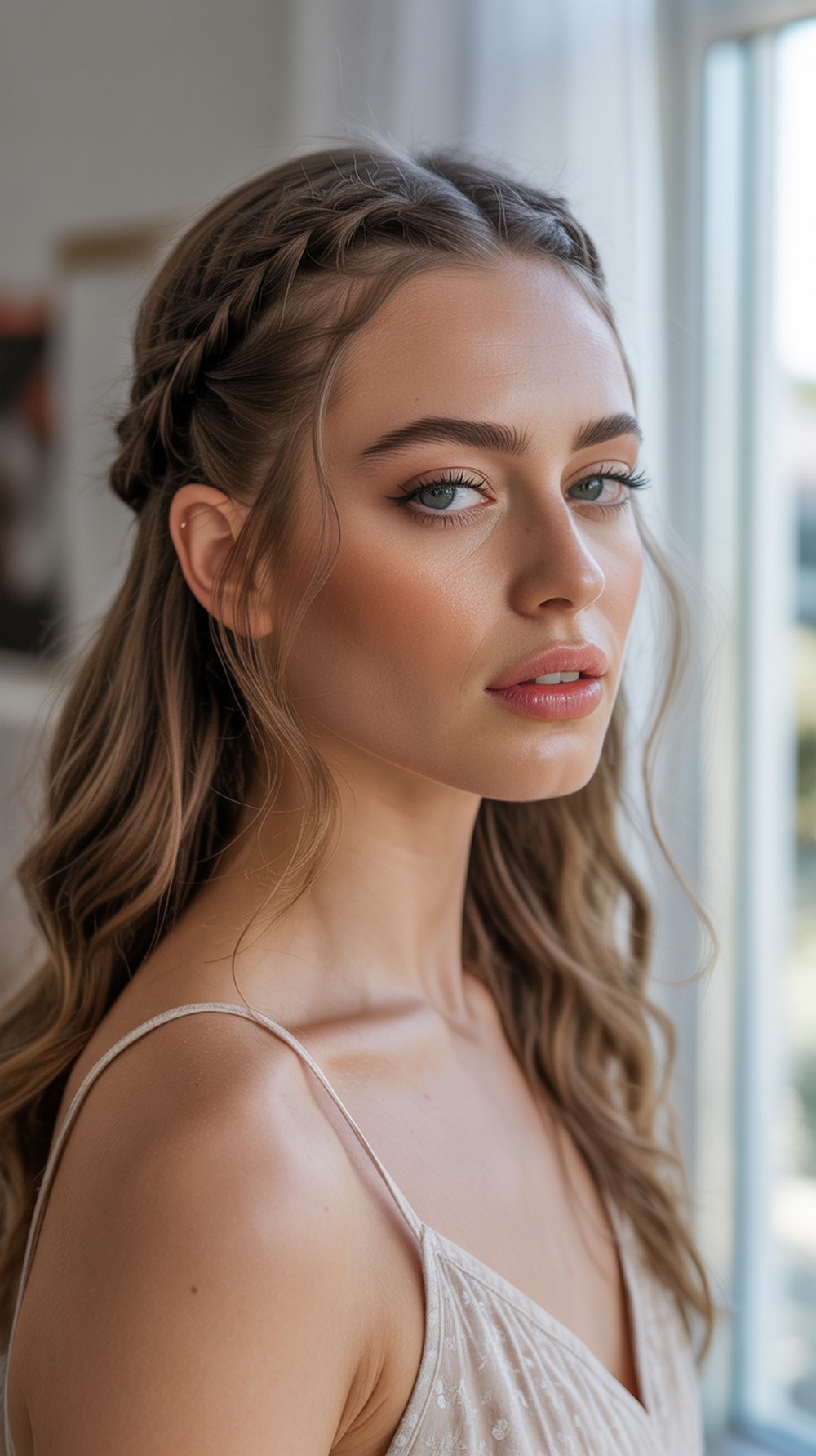 Micro Braid Halo Crown