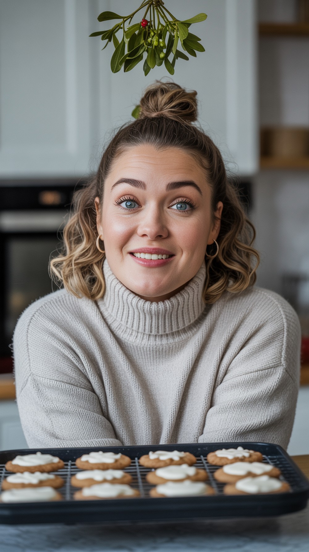 Mistletoe Top Knot