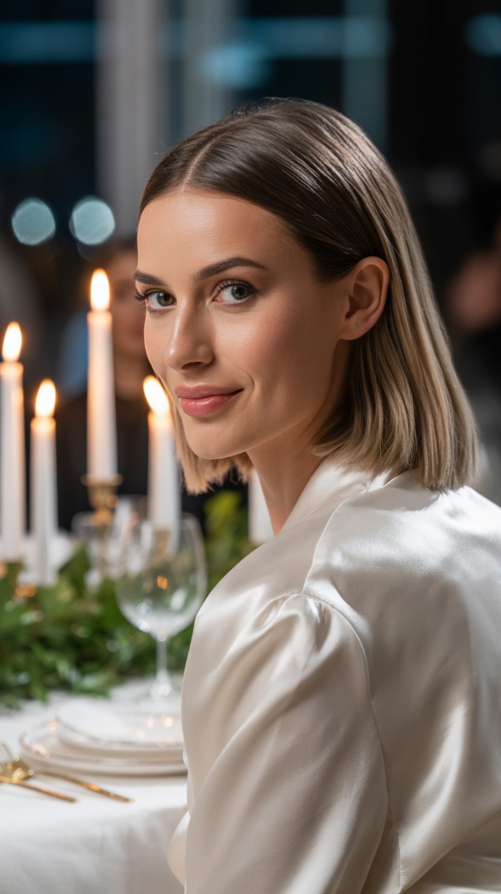 Pearly Low Chignon