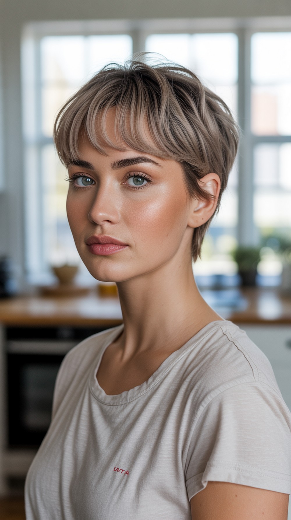 Pixie with Micro Curtain Bangs