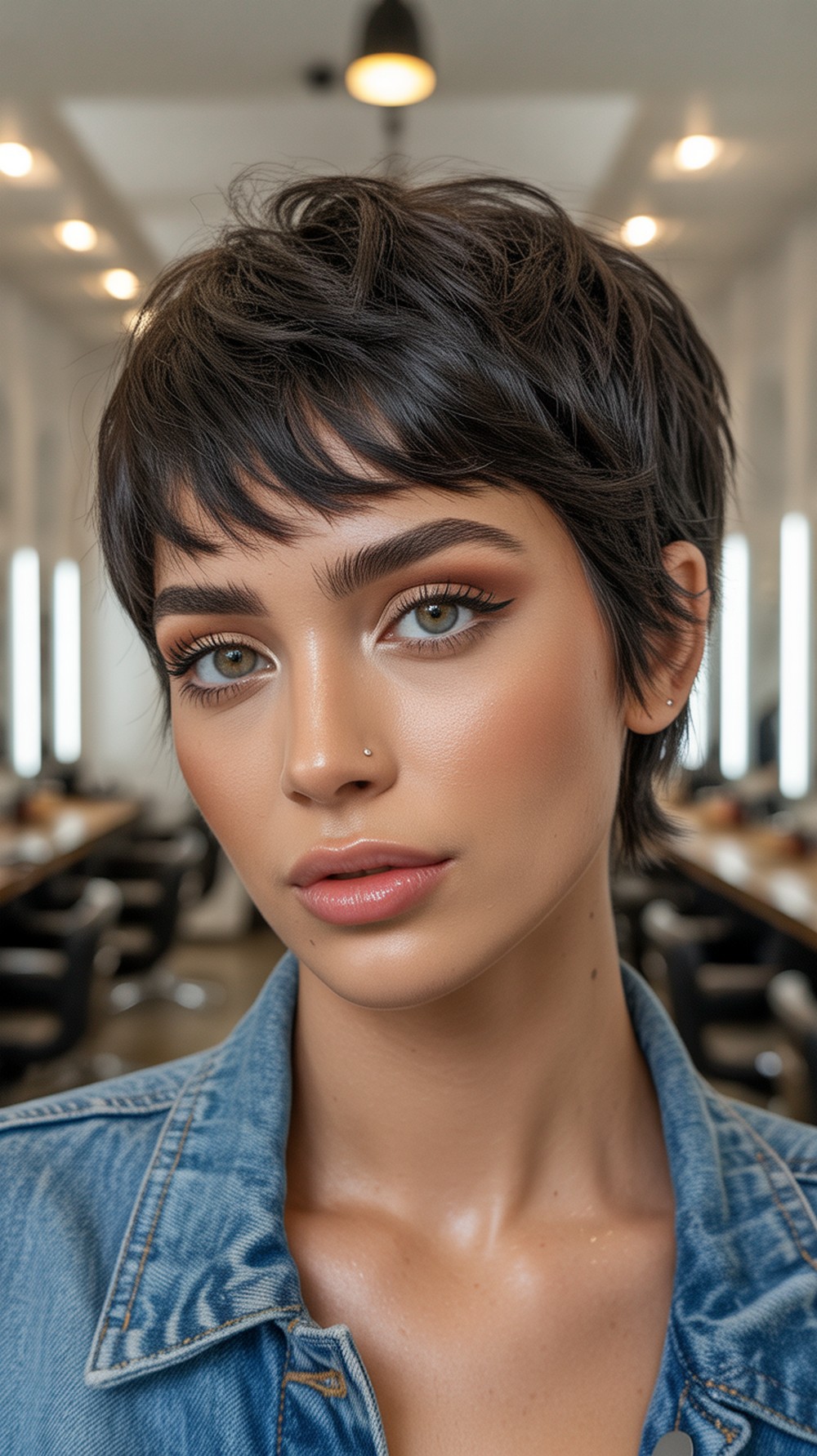Shaggy Crop with Fringe