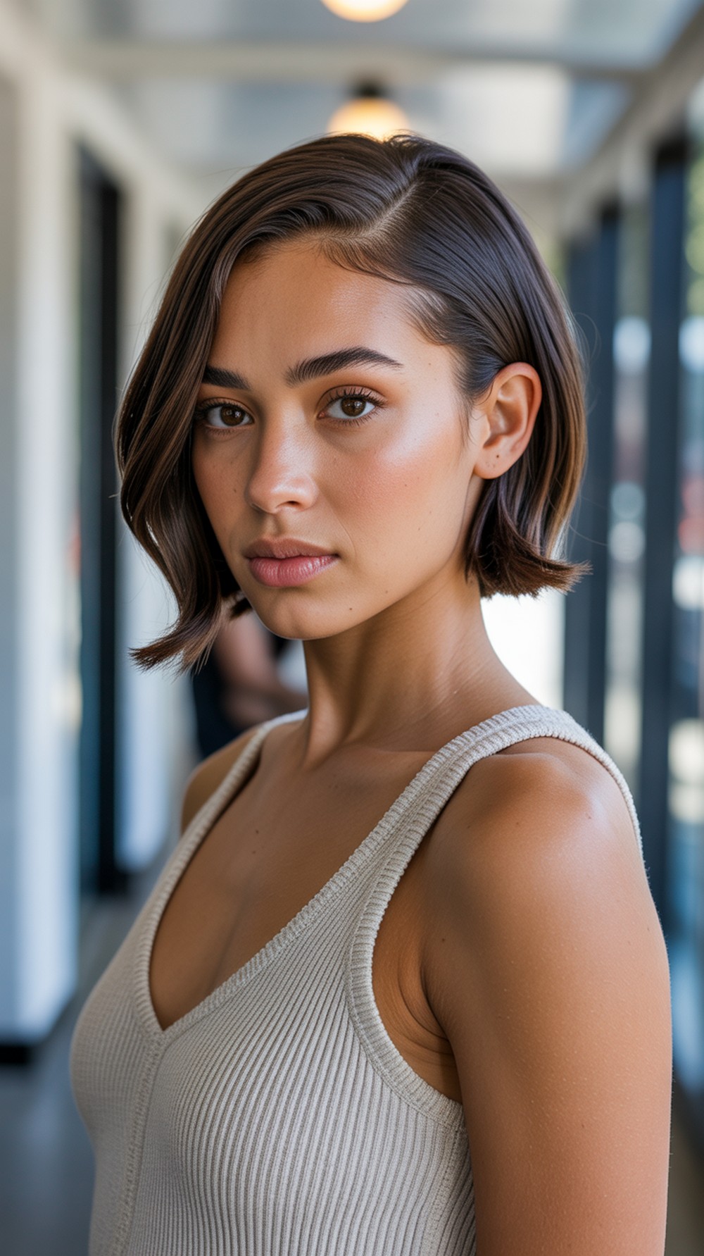 Side Part Sleek Bob