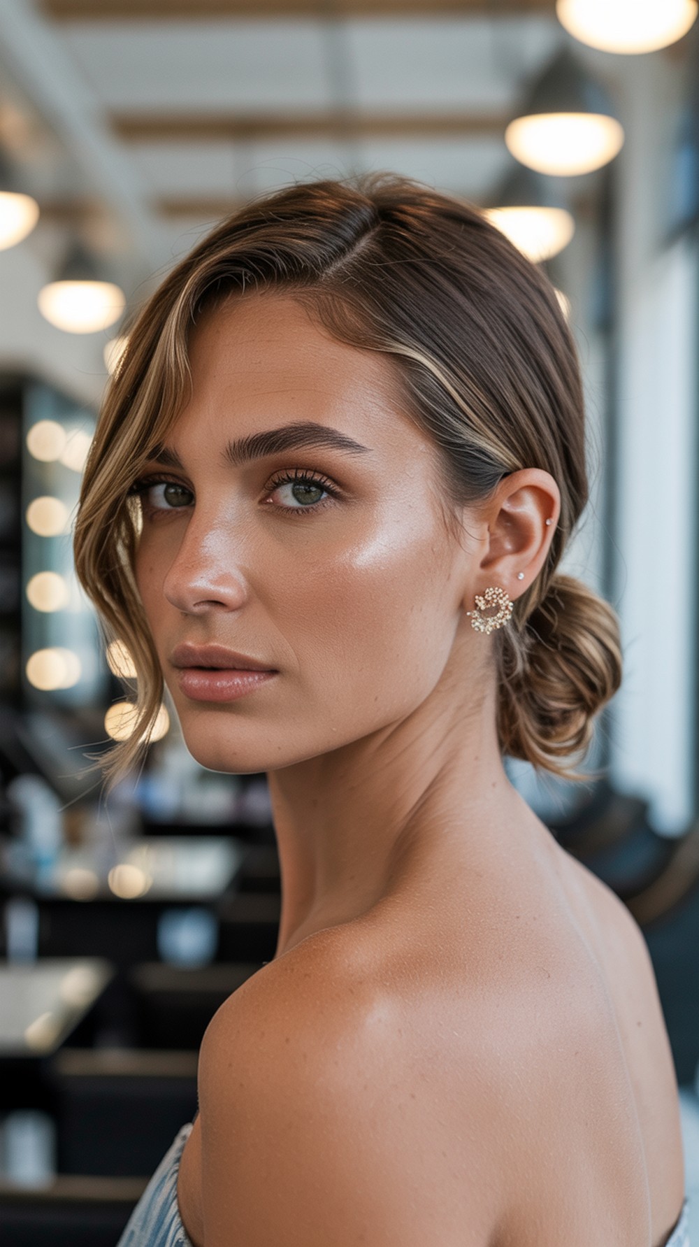 Side Swept Soft Bun