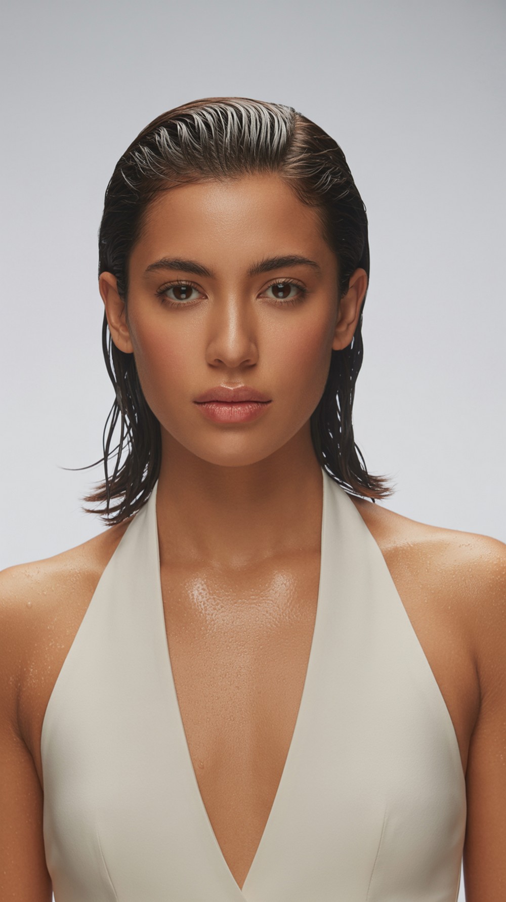 Slicked Back Wet Look