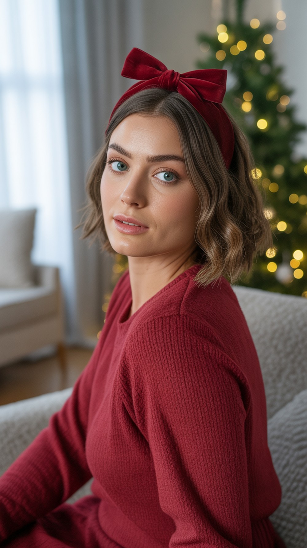 Velvet Bow Half Up