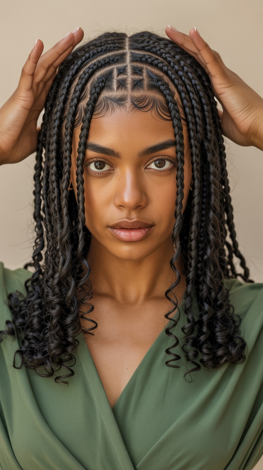 Zig Zag Goddess Box Braids