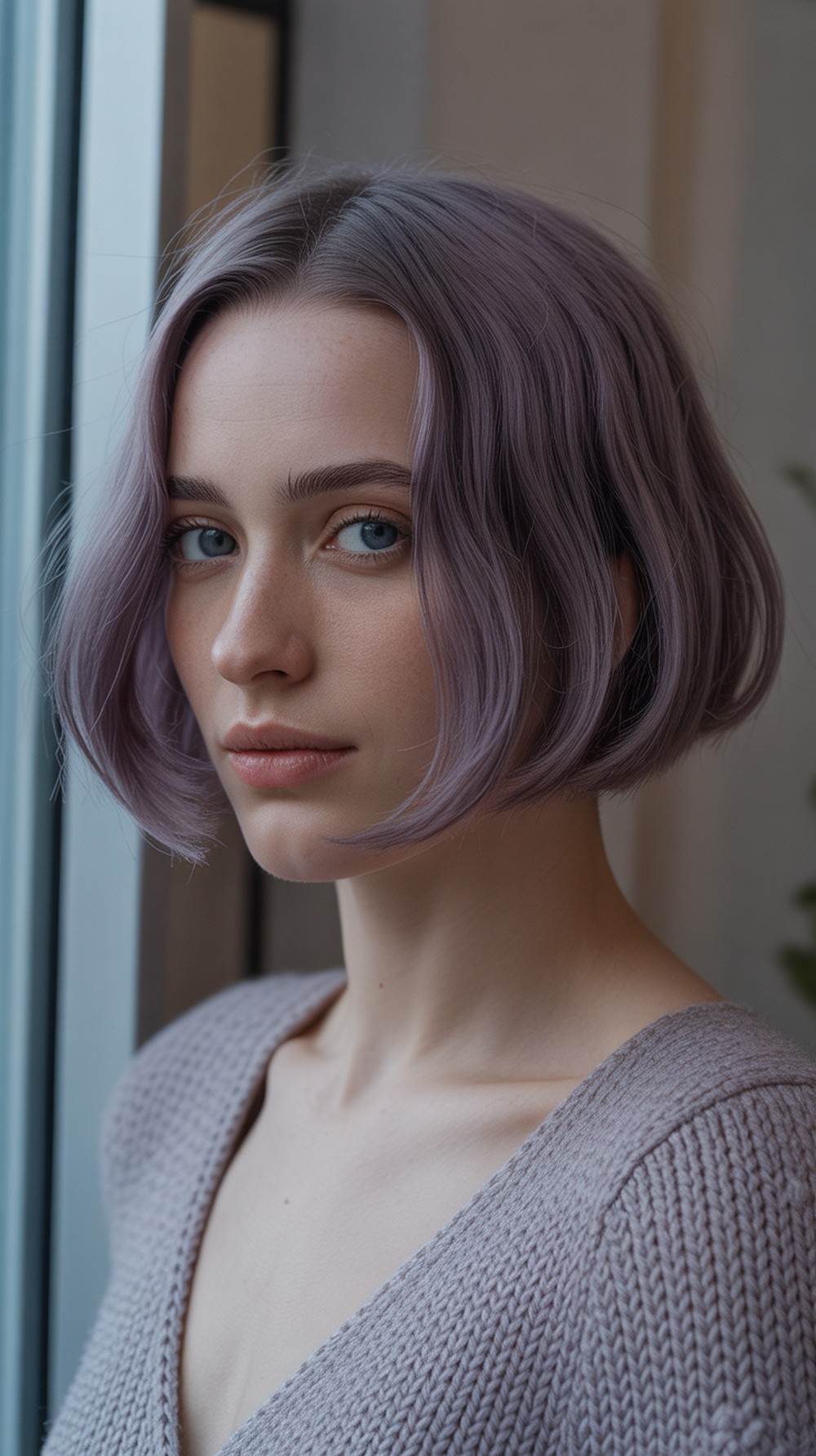 smoky Lilac Wash Bob