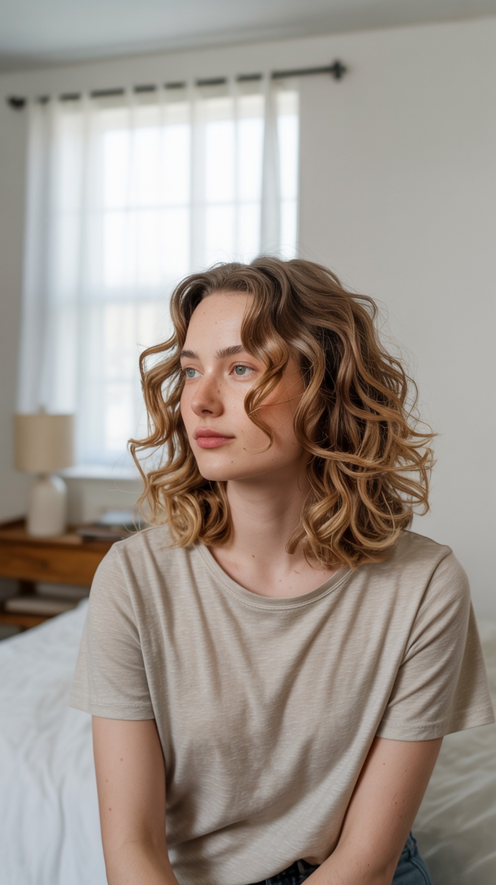 Air-Dried Wavy Curtains