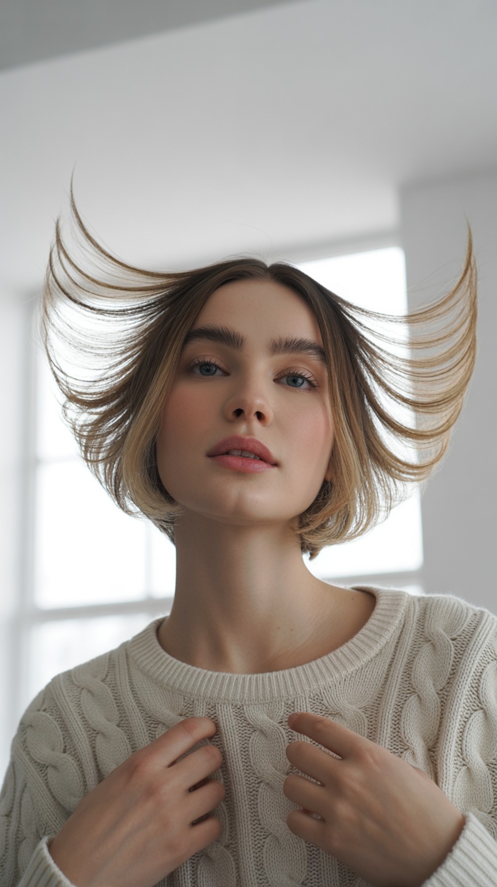 Airy Face-Frame Butterfly
