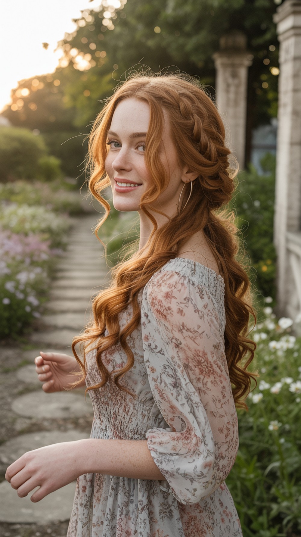 Boho Fishtail + Loose Curls