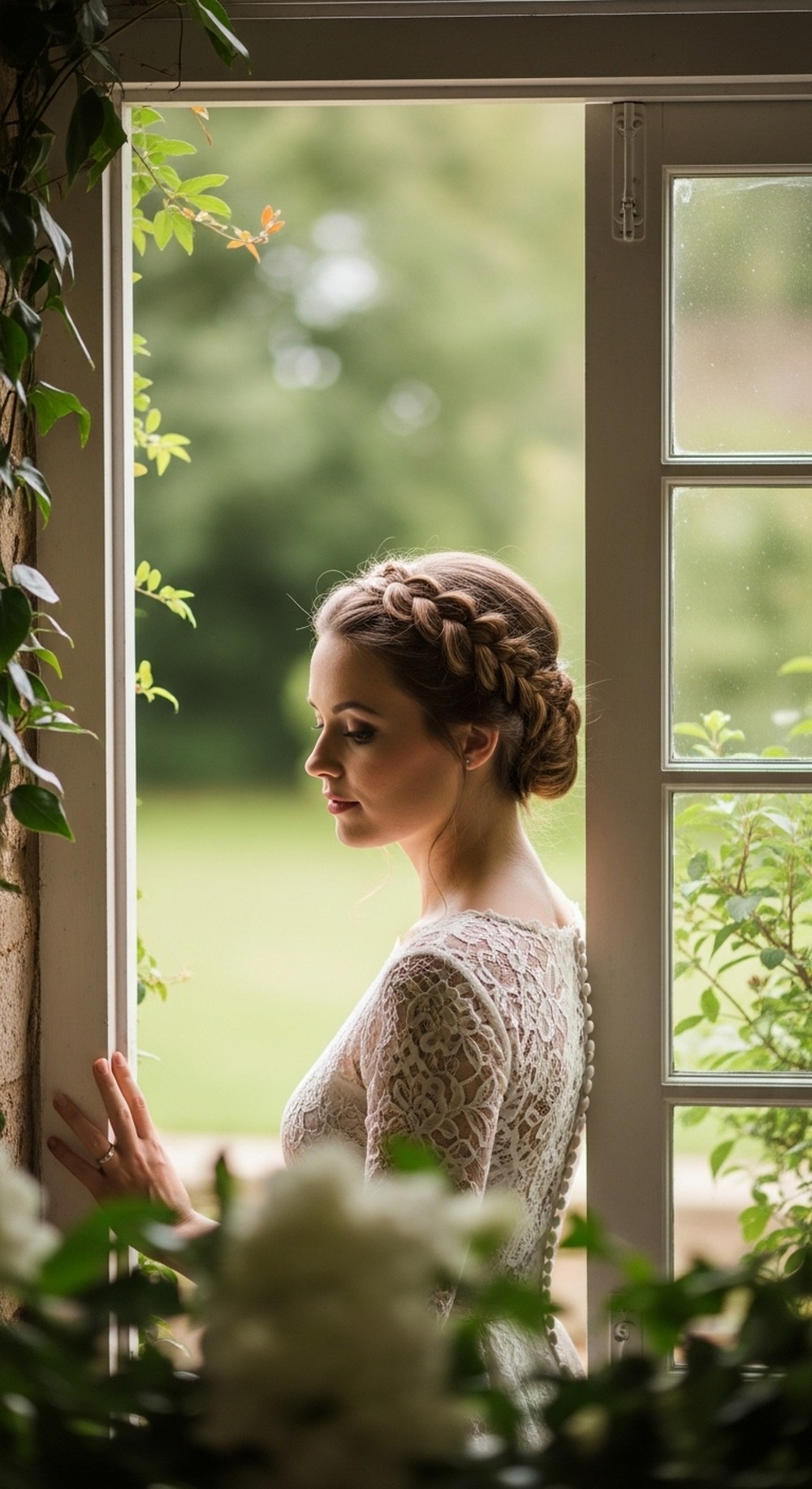 Braided Crown Updo