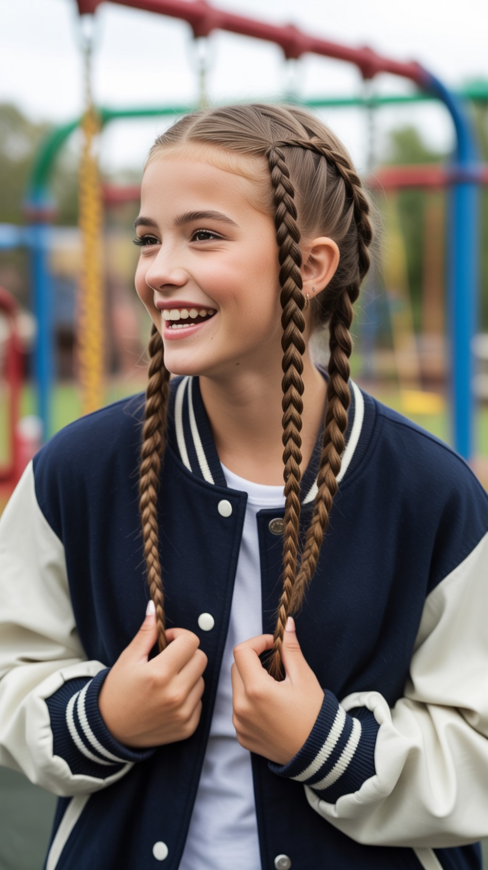 Bubble Braid Pigtails