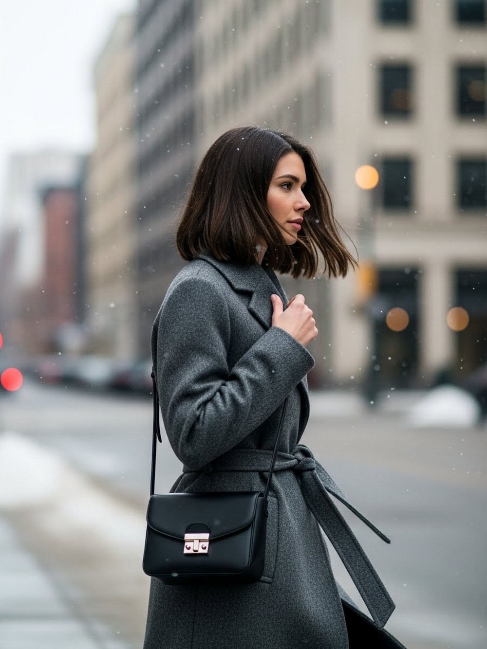 Chin-Grazing Layered Winter Bob