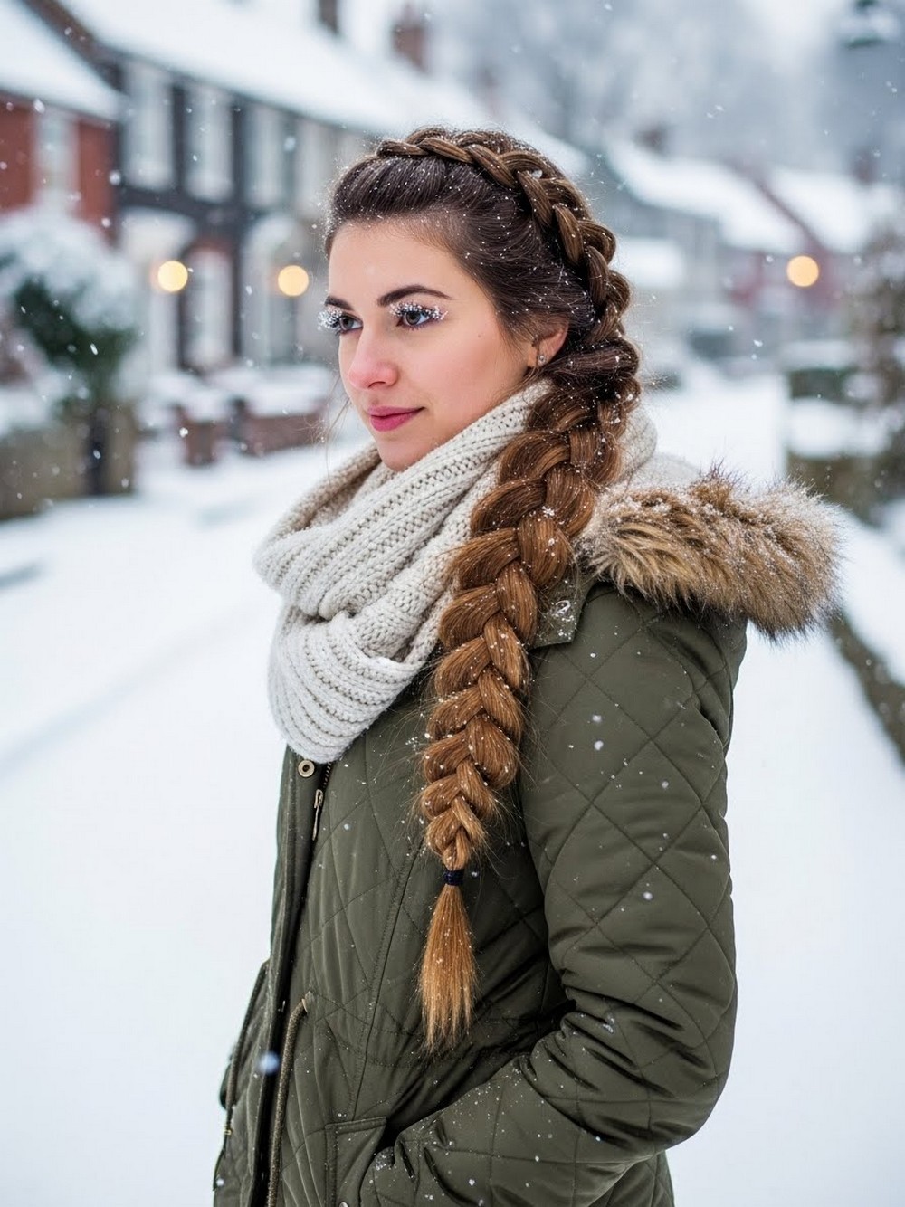 Classic Snow-Day French Braid