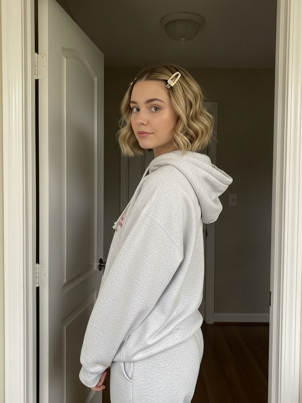 Cozy Claw-Clip Wavy Lob