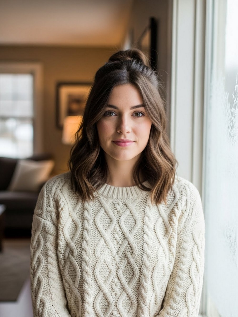 Cozy Half-Up Top Knot