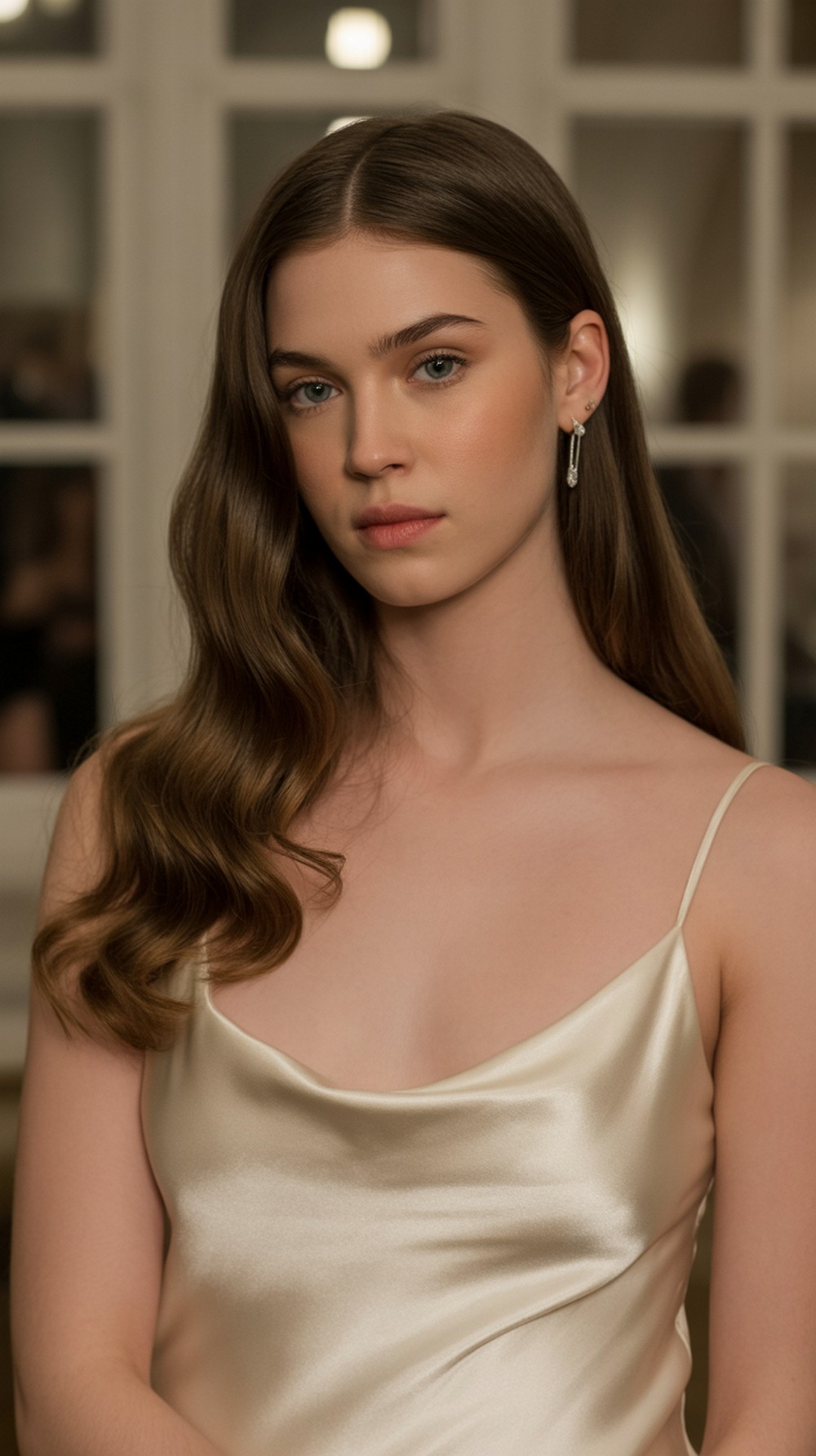 Deep Side Part Glam Waves