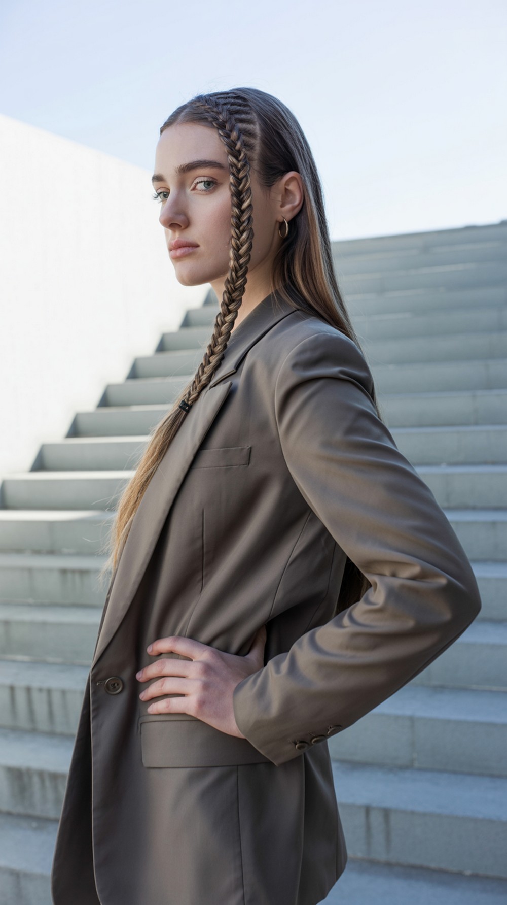 Diagonal Fishtail Accent Braid