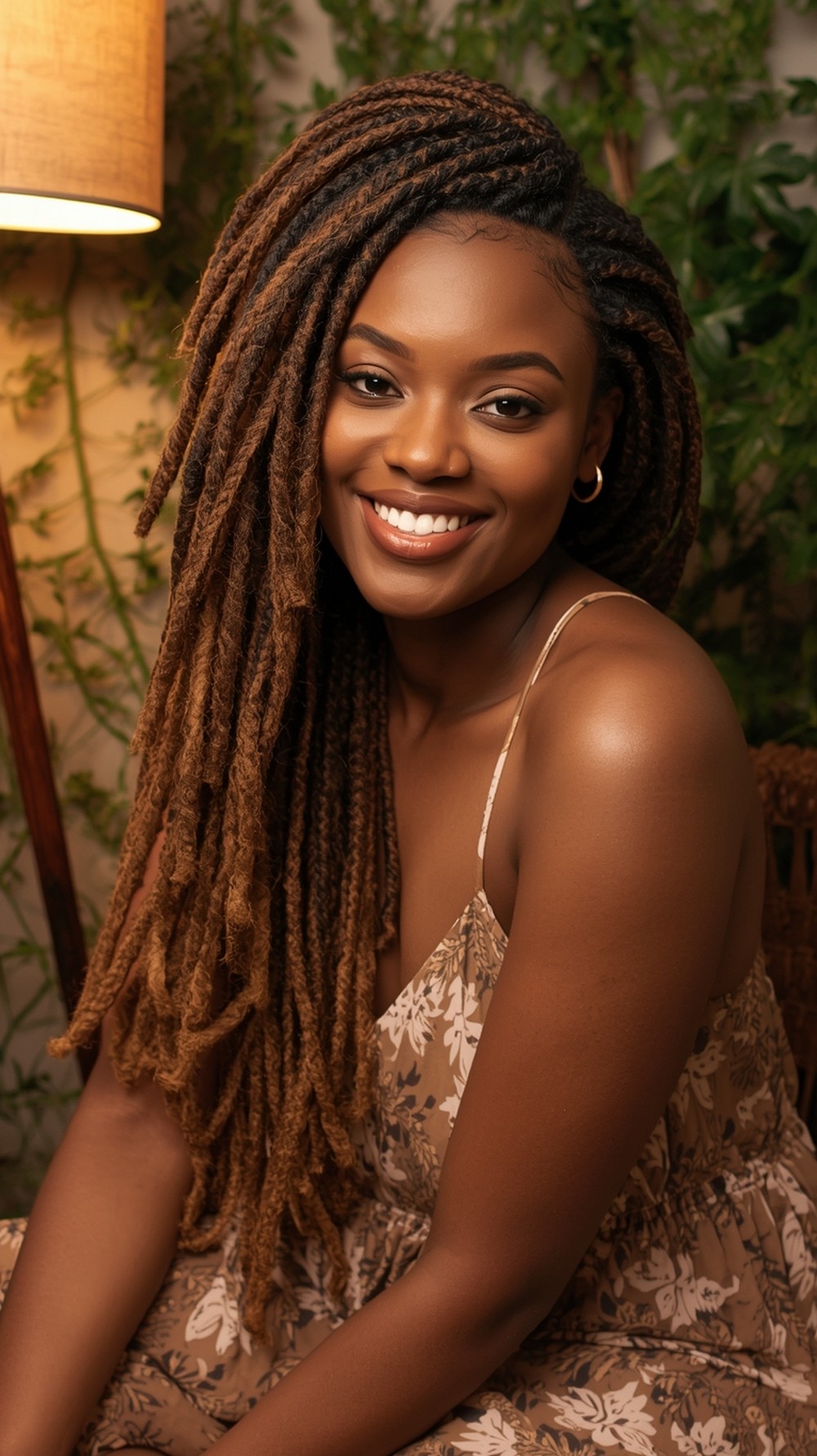 Faux Locs Boho Wig