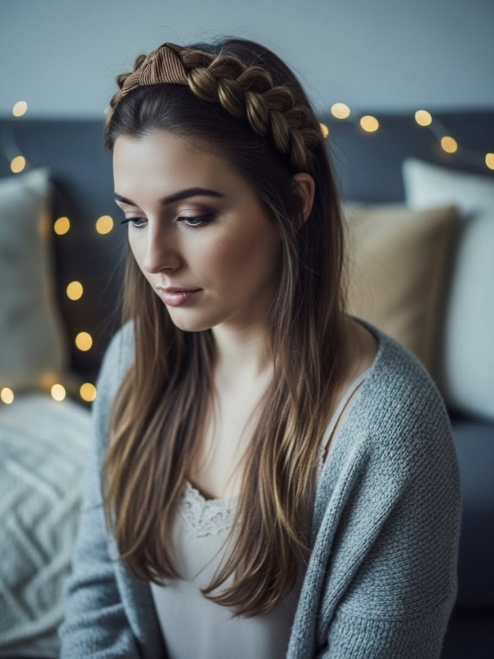 Half-Up Braided Headband