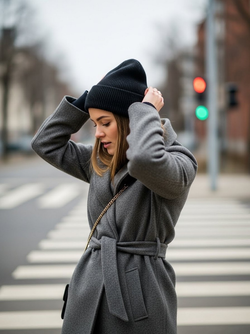 Hat-Friendly Half-Up Twist Back