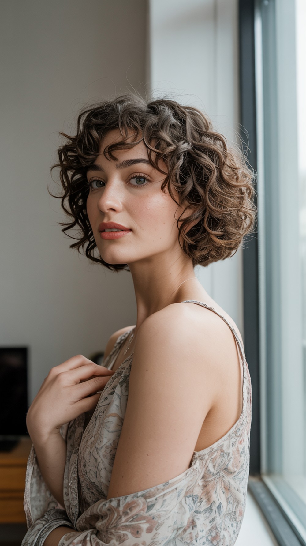 Lived-In Curly Bob