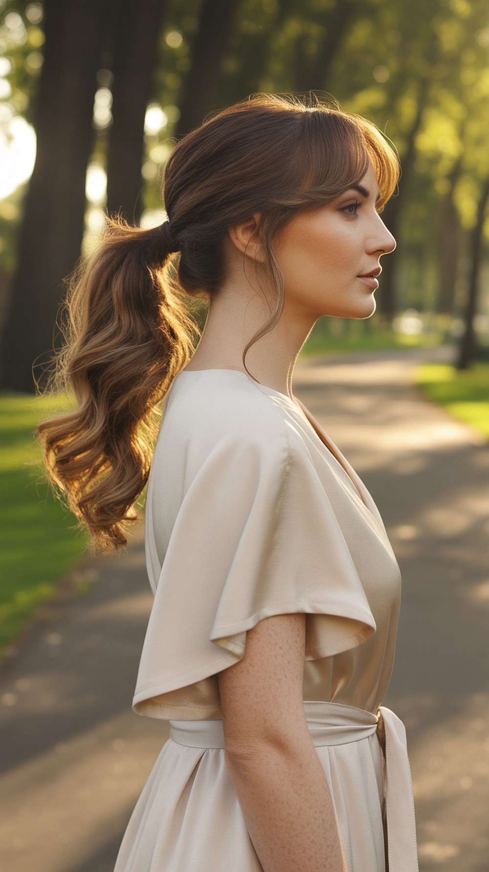 Low Side Pony with Waves